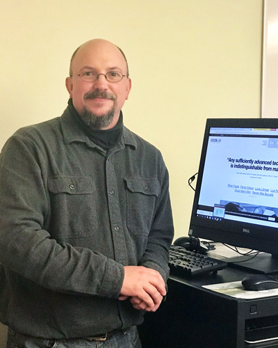 Jim Pomplin at Prince William Sound College (PWSC) in Valdez, Alaska