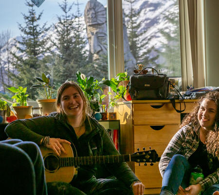 Students at PWS College Student Housing in Valdez, Alaska