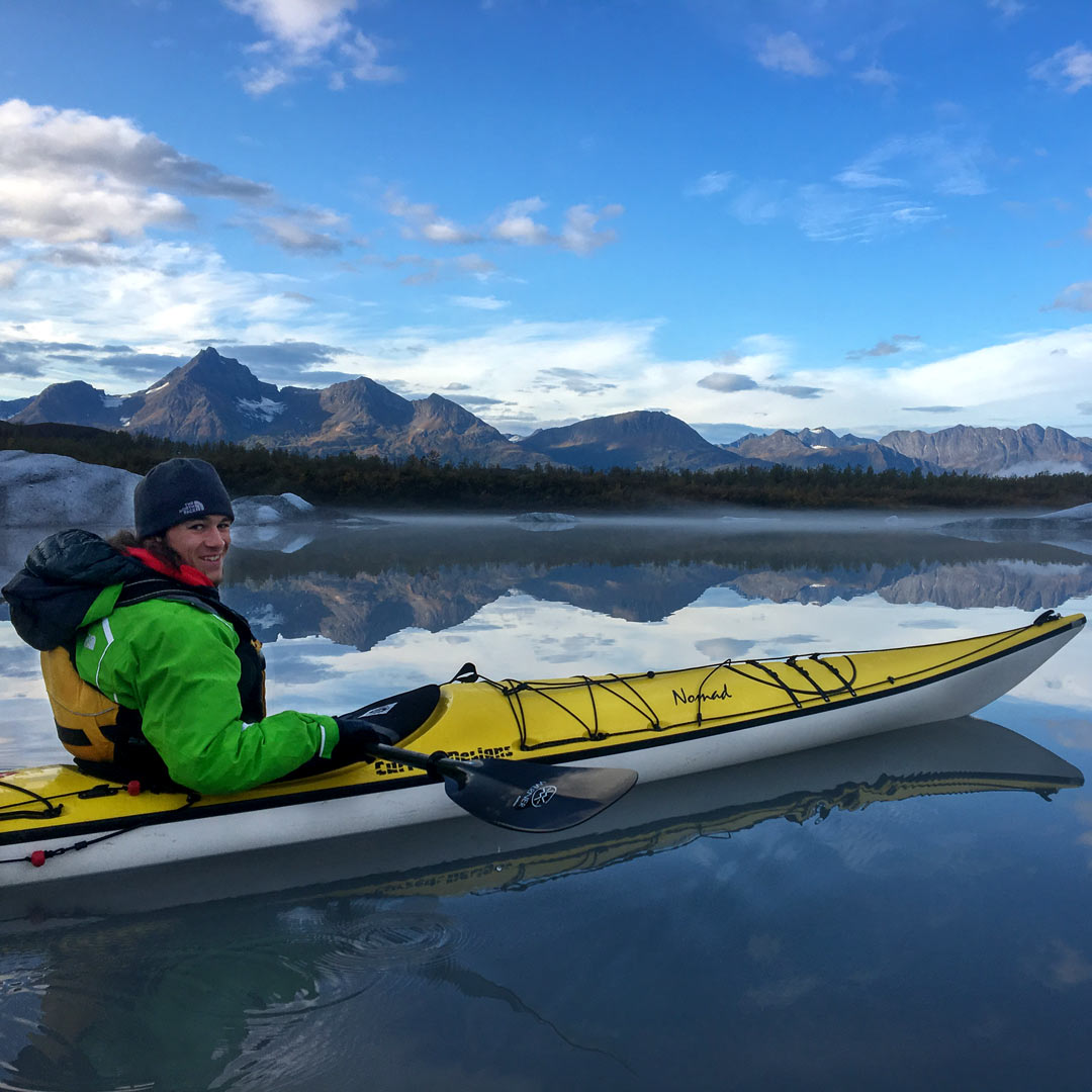 Kayaking on Valdez Glacier Lake