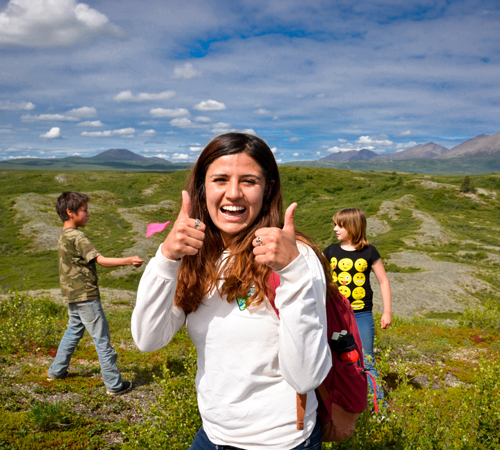 Kaylee, Outdoor Leadership student at Prince William Sound College in Valdez, Alaska