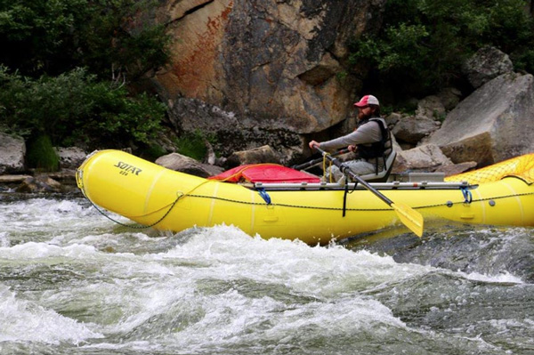 Casey Howard, Rafting on river in Copper Basin as a BLM Intern and student at Prince William Sound College in Alaska