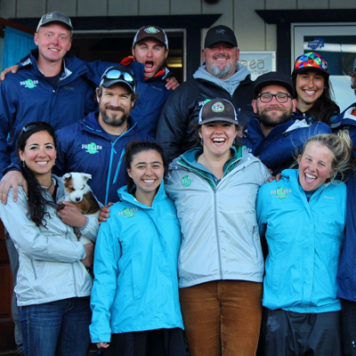 Group shot of Pangaea Kayak Guides