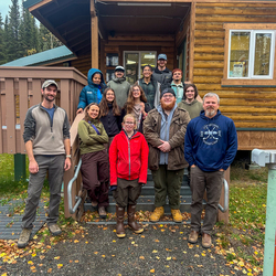 Group of people in front of the BLM field office.