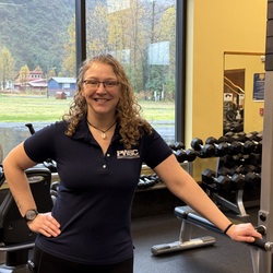 Woman in a gym.