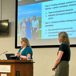 Instructor doing a presentation.