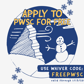 Apply to PWSC for free, use waiver code FREEPWSC