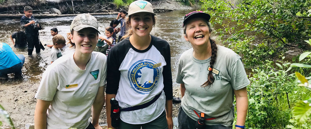 Kaela Gaylord with Robin Mayo at the Mud Vaolcanoes