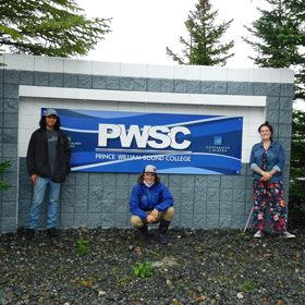 Prince William Sound College (PWSC) resident life staff in Valdez, Alaska